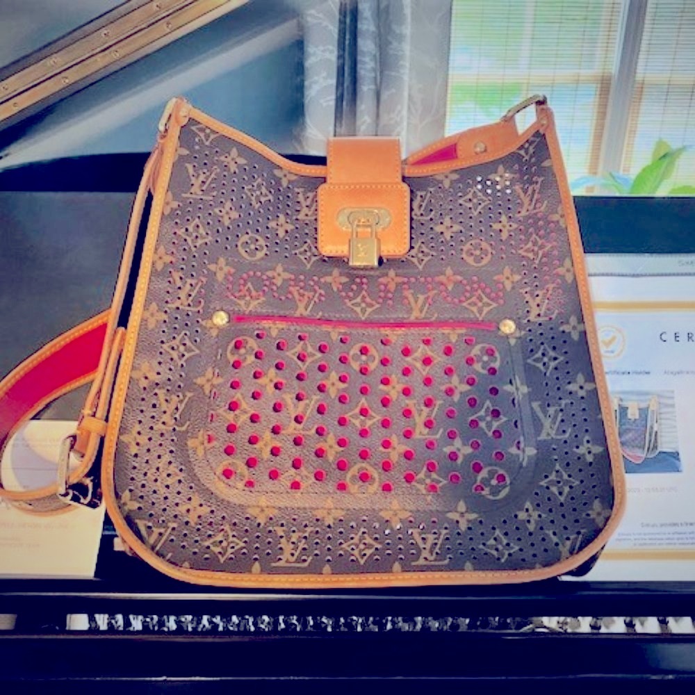 Louis Vuitton Perforated Musette Fuschia with DUSTBAG